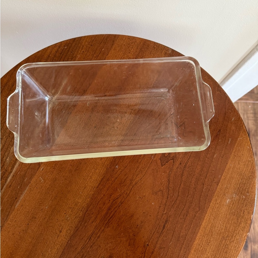 Vintage PYREX #214 Clear Glass Loaf Baking Dish 10.5 x 6 x 3 - Picture 3 of 9
